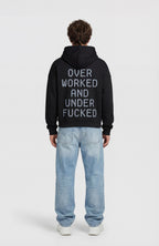 BURNOUT HOODIE IN BLACK