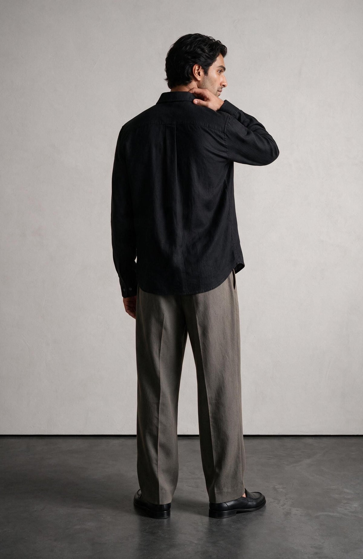 Black Linen Shirt