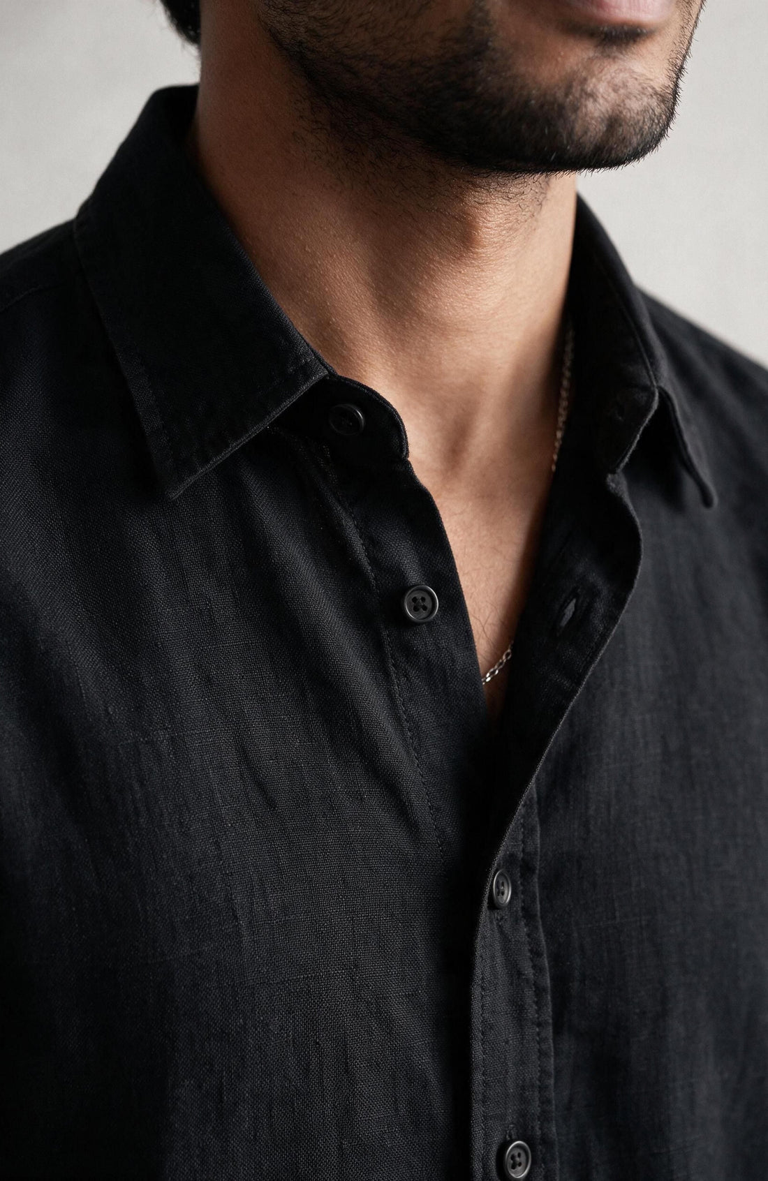 Black Linen Shirt
