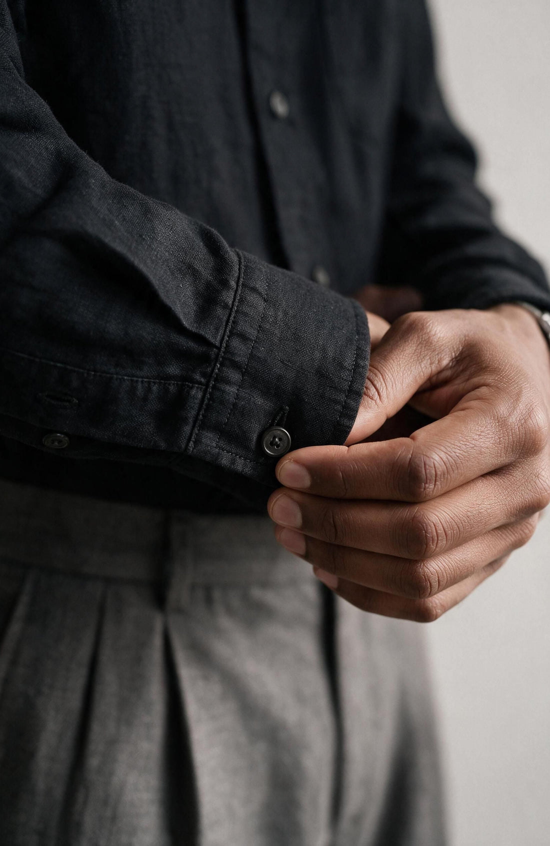 Black Linen Shirt