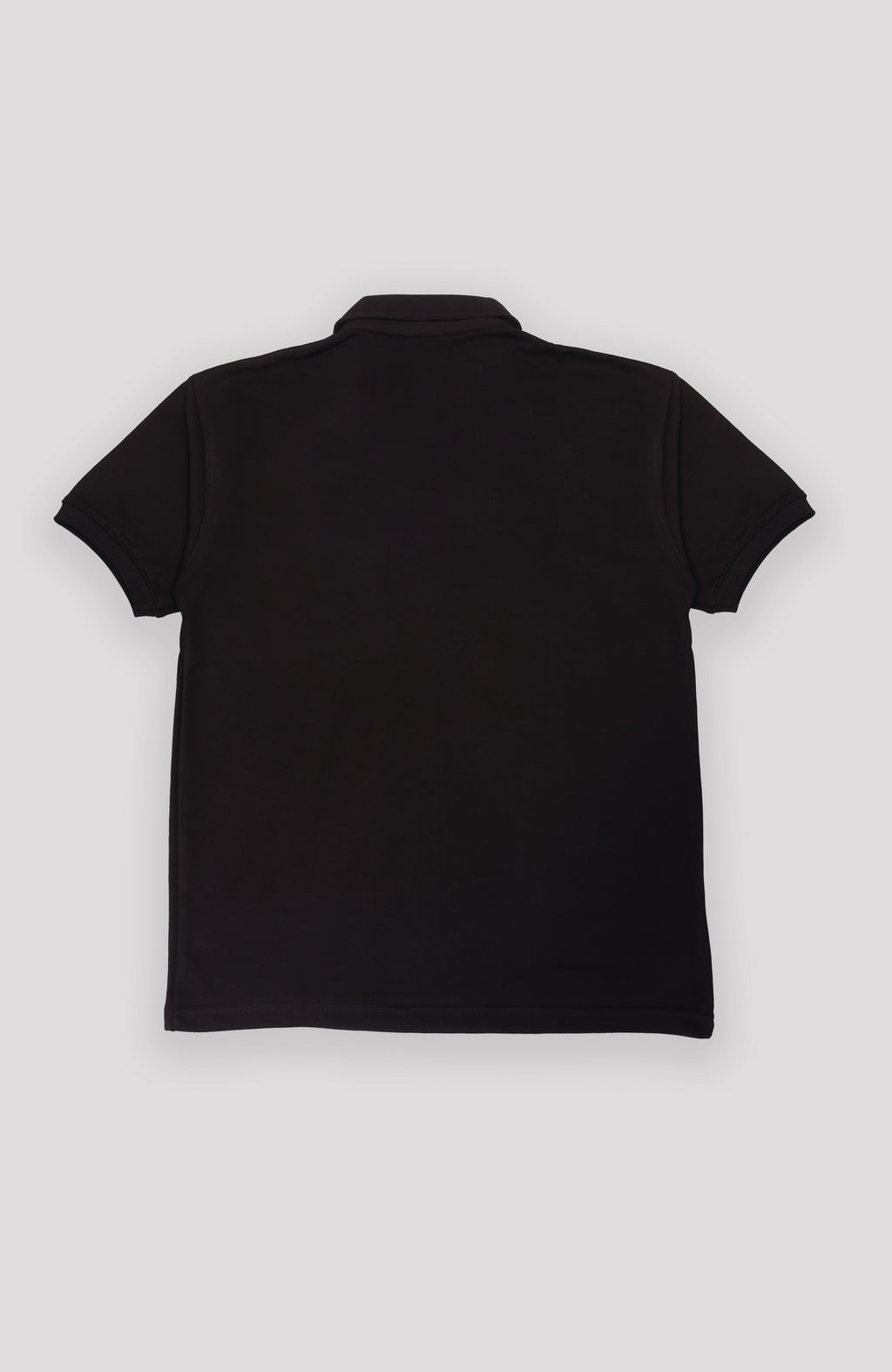 Signature Embroidered Polo — Black