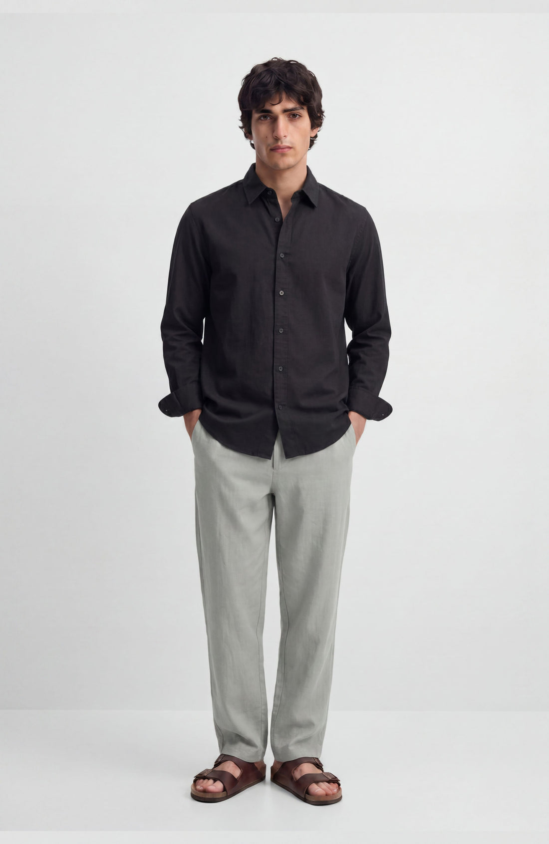 Black Linen Shirt
