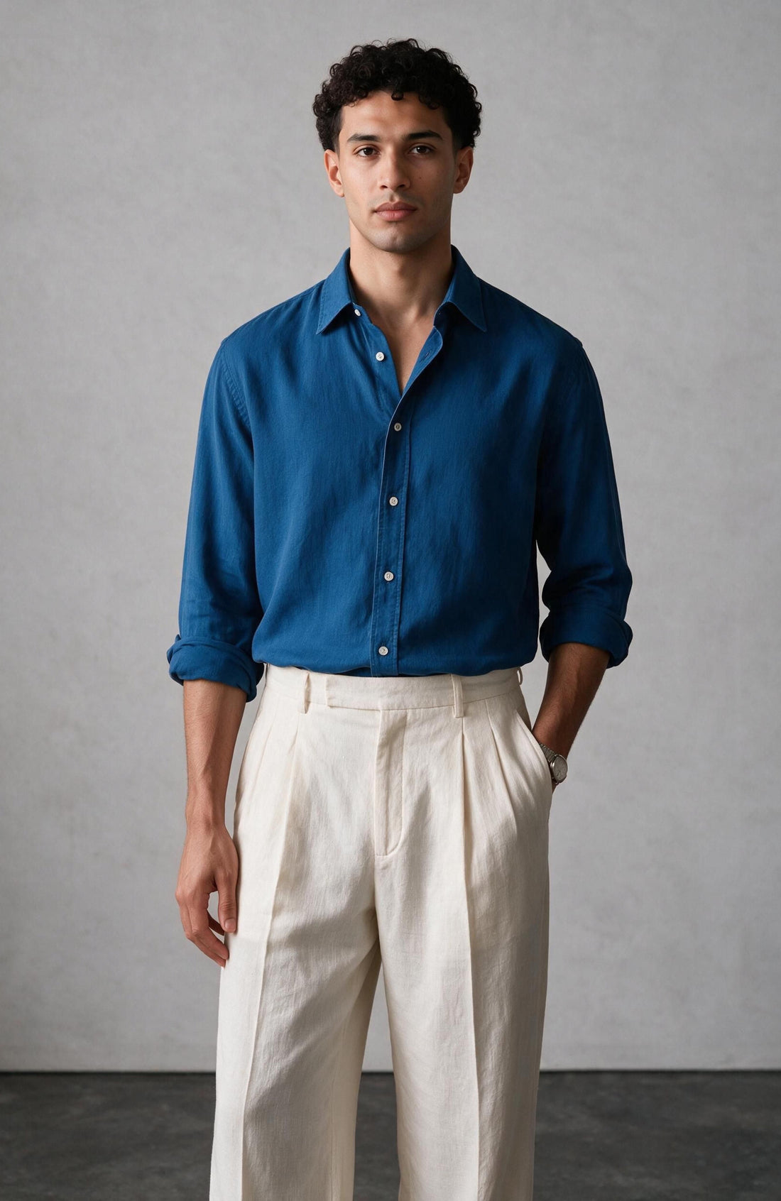 Blue Linen Shirt