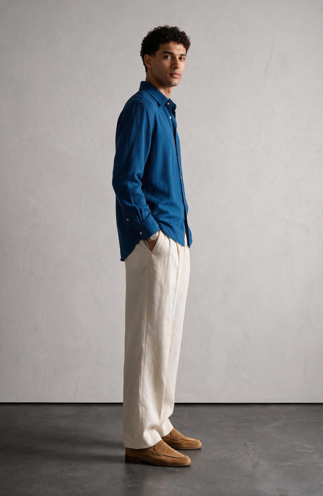 Blue Linen Shirt
