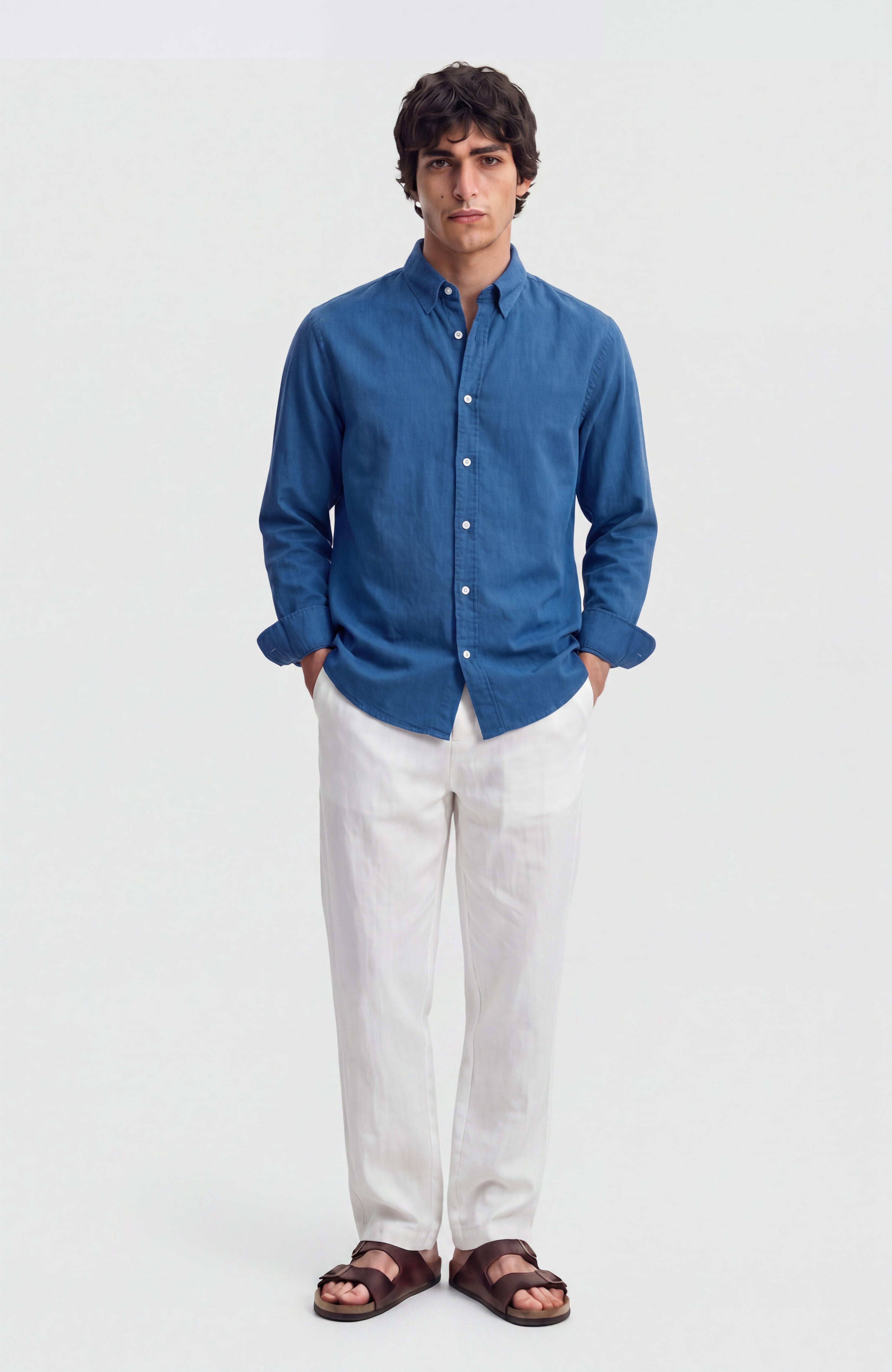 Blue Linen Shirt