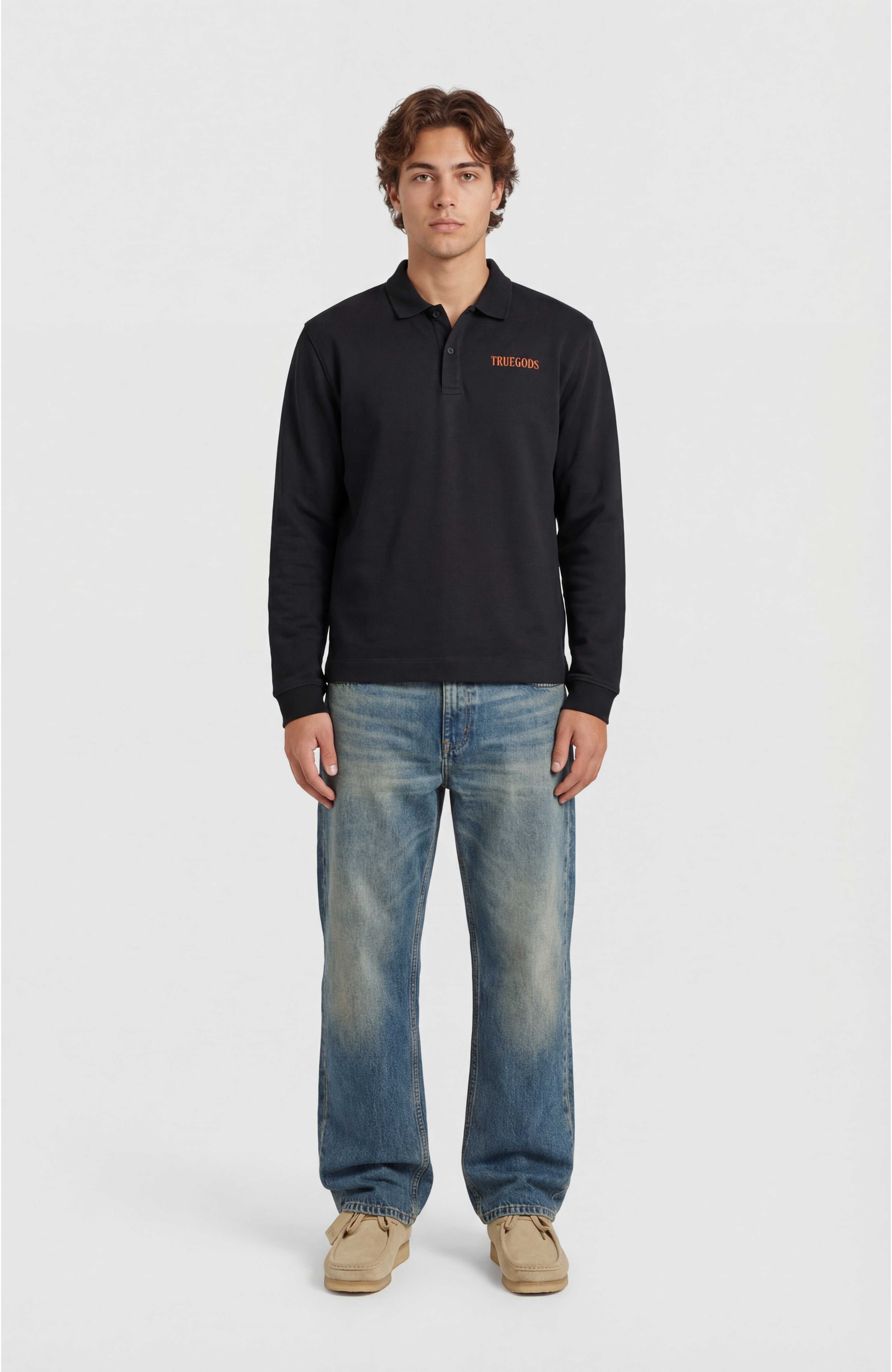 BORN BROKE POLO SWEATSHIRT