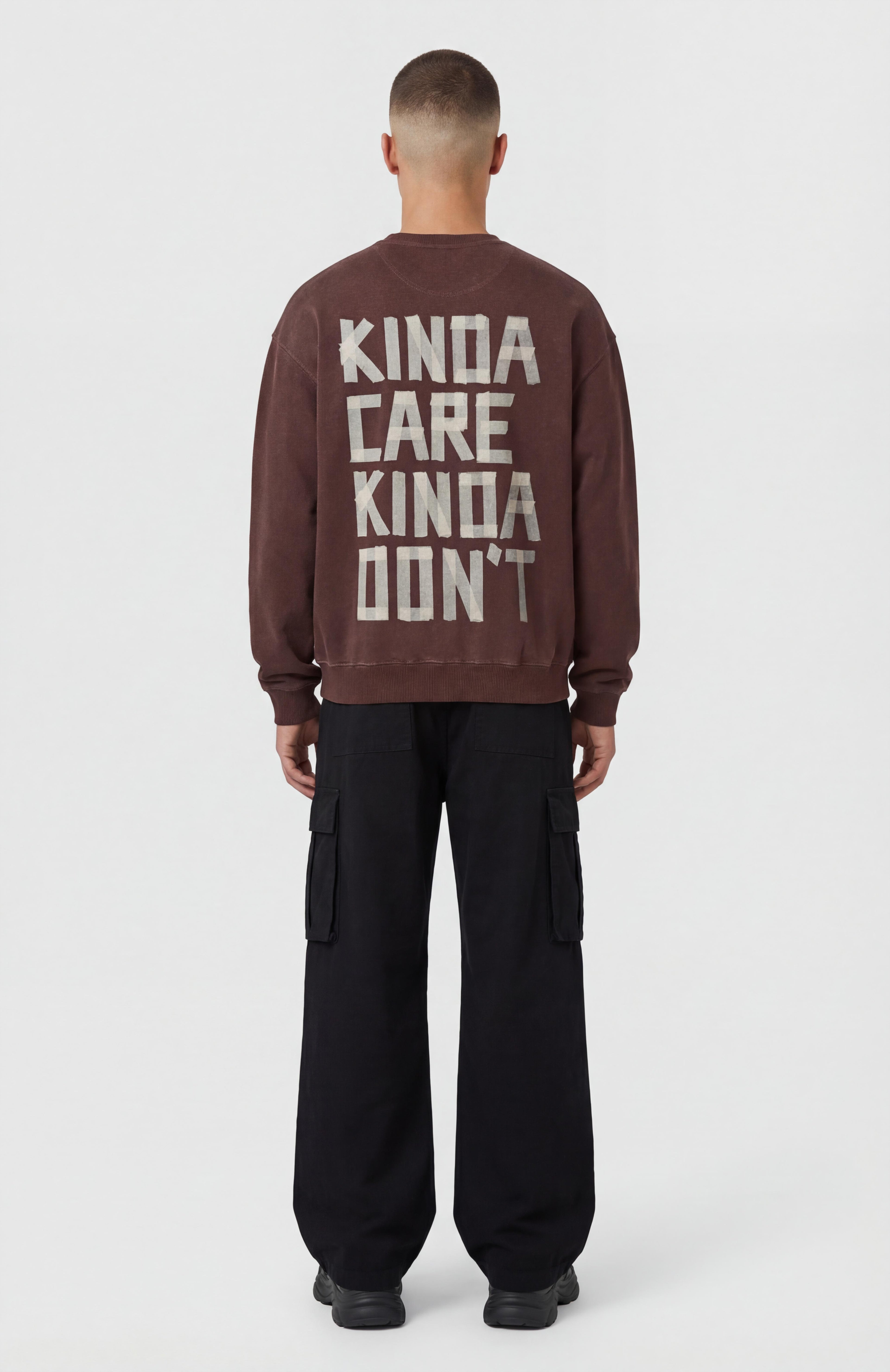 KINDA CARE KINDA DON’T SWEATSHIRT