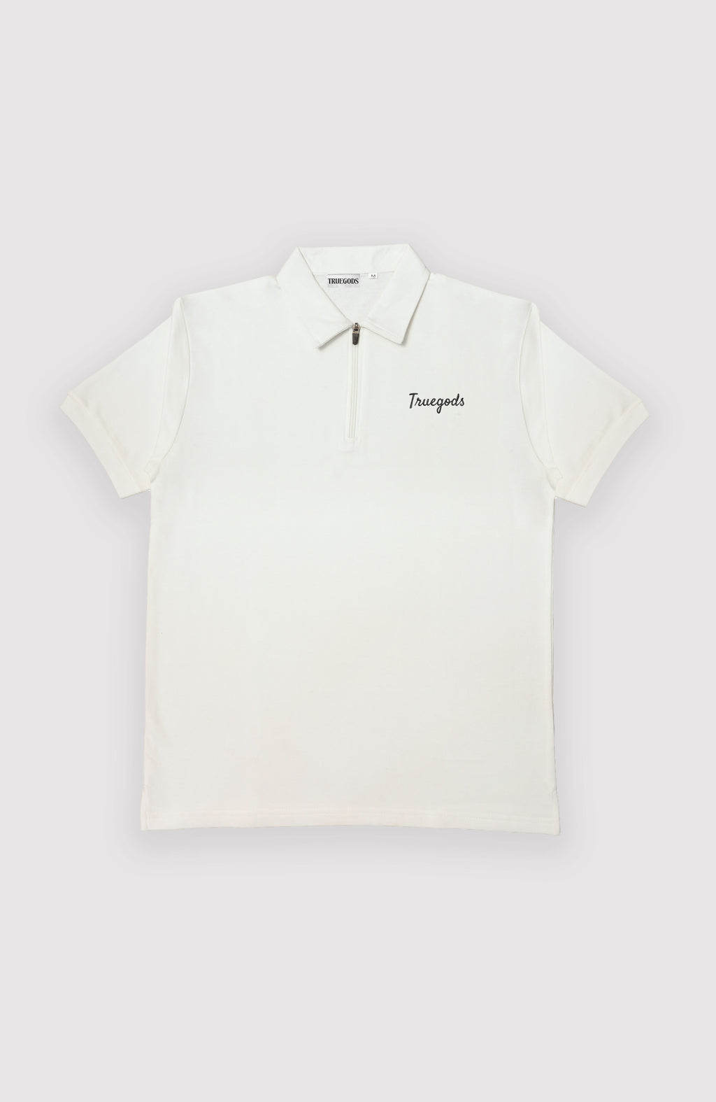 Signature Embroidered Polo — White