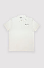 Signature Embroidered Polo — White