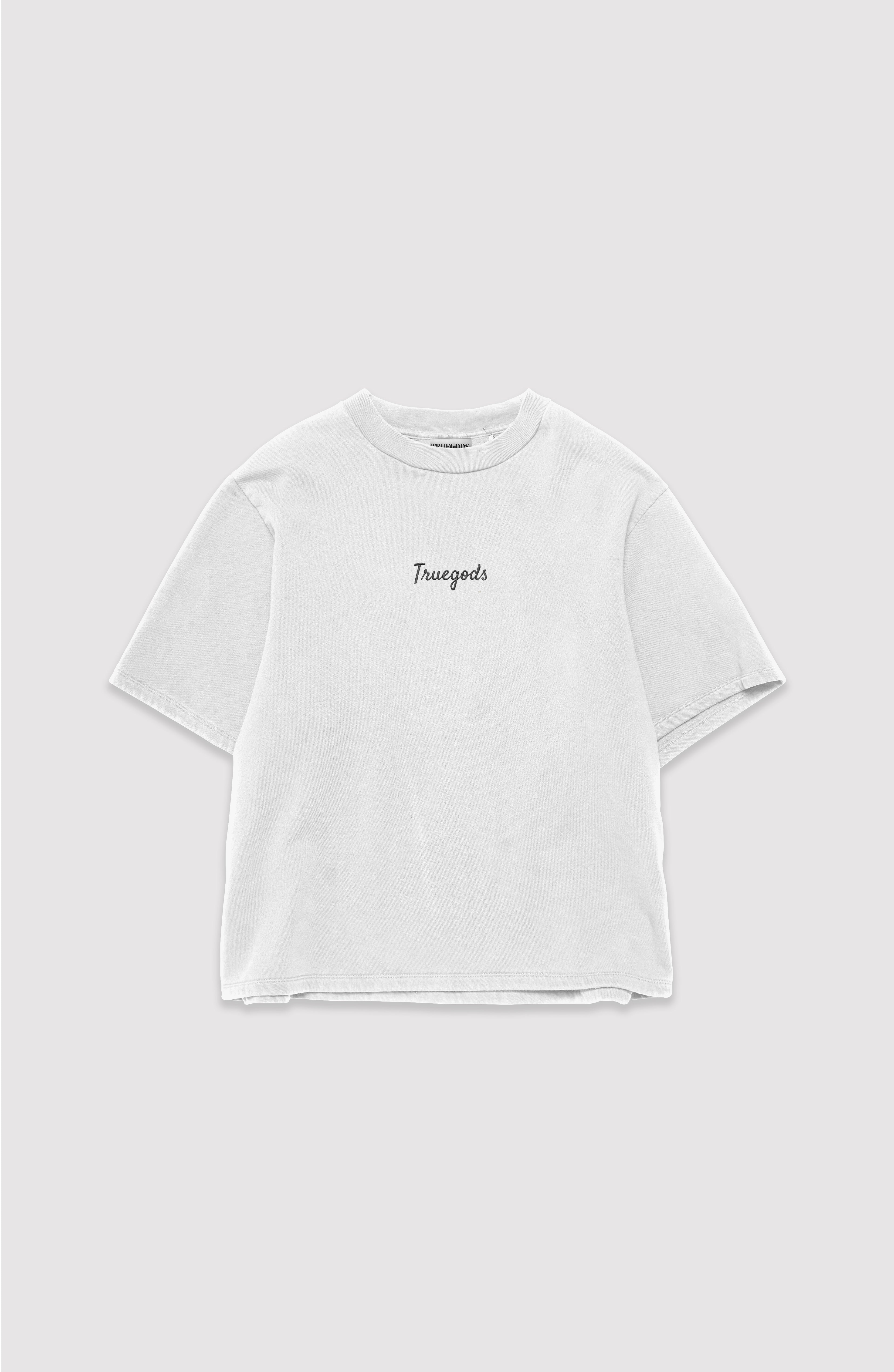 Signature Embroidered Tee — White