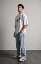 Flight oversized T-shirt by Truegods – on model, full look