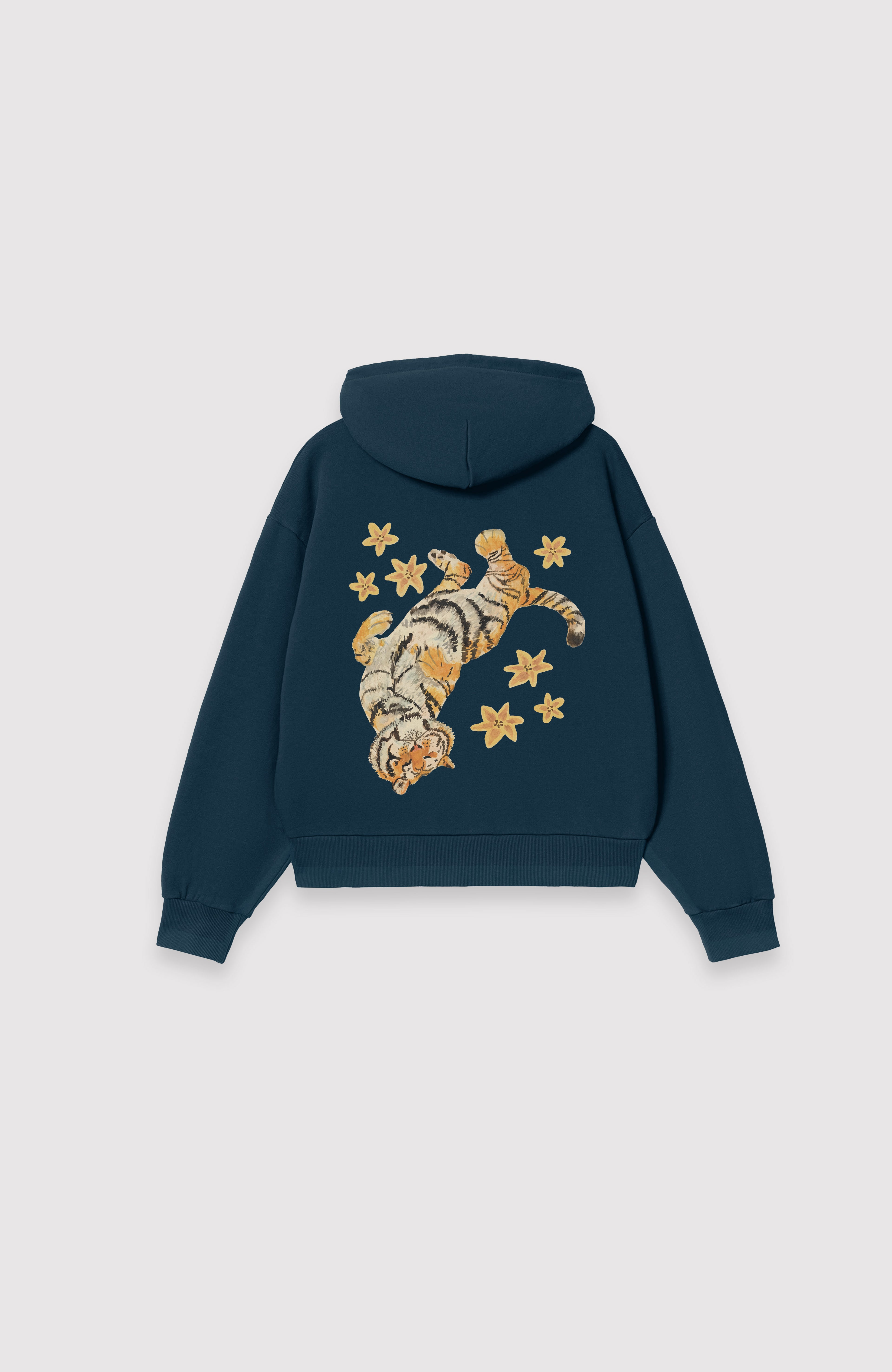 Floating Tiger Zip Hoodie