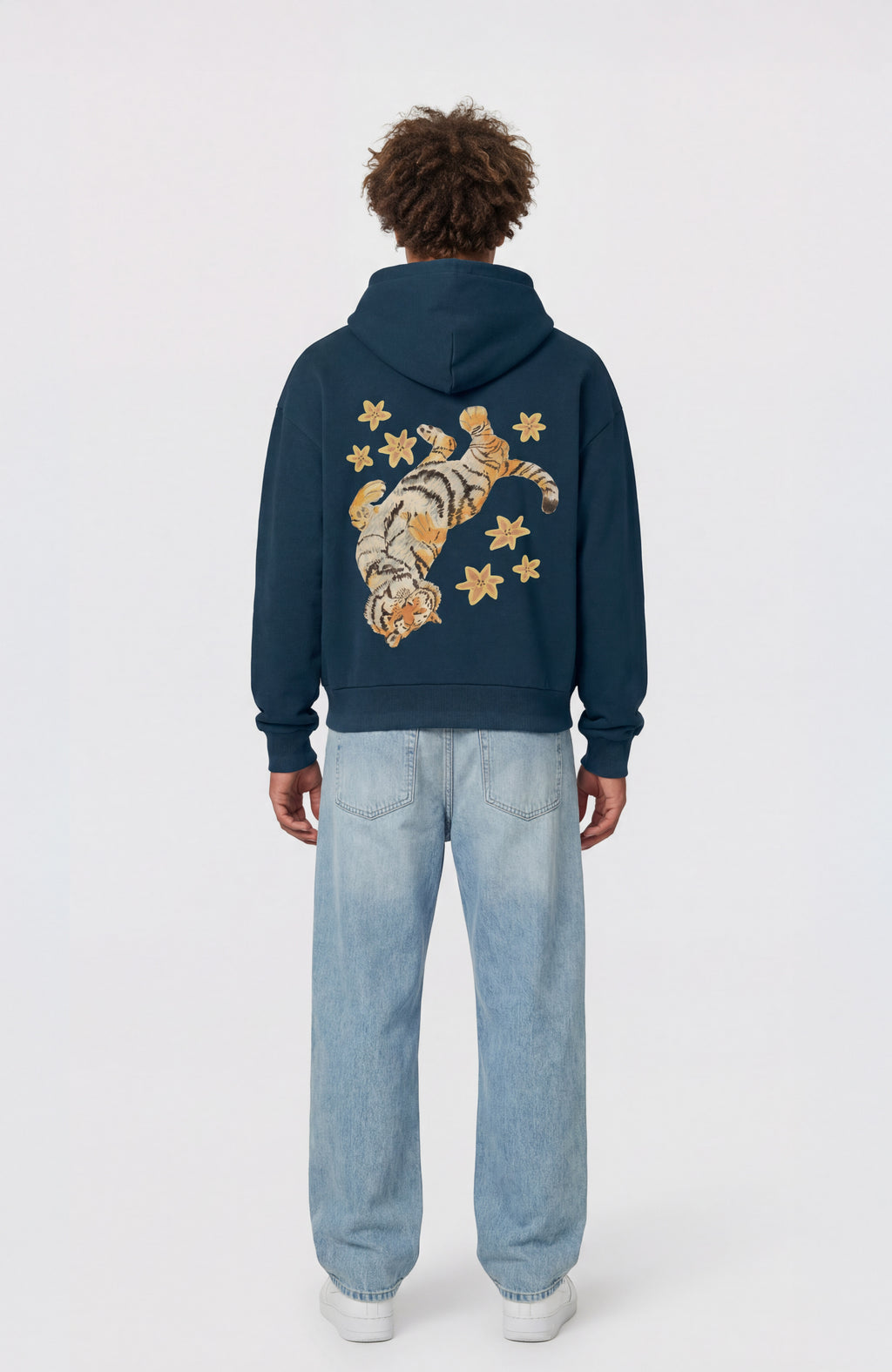 Floating Tiger Zip Hoodie