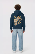 Floating Tiger Zip Hoodie