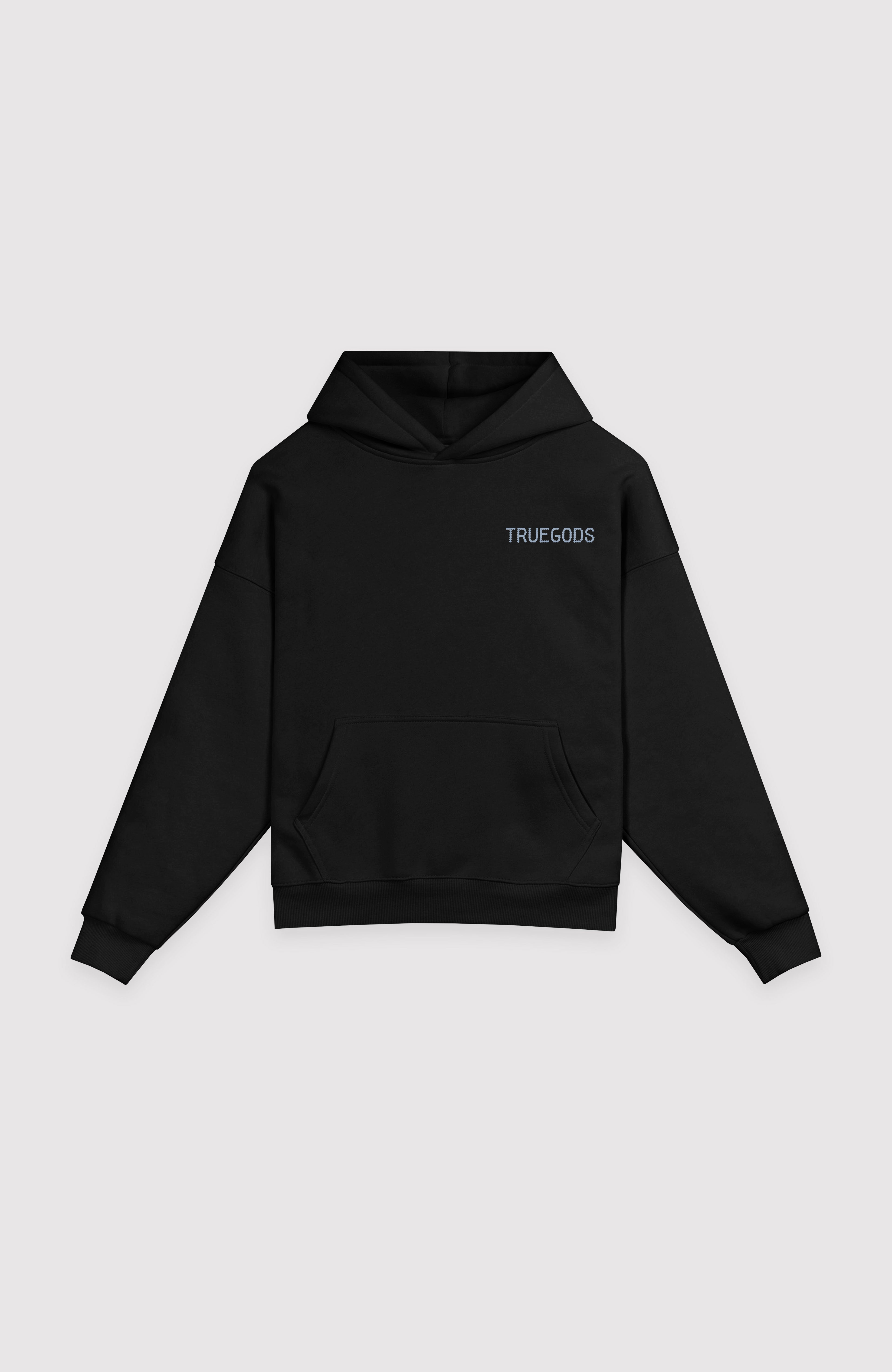 BURNOUT HOODIE IN BLACK