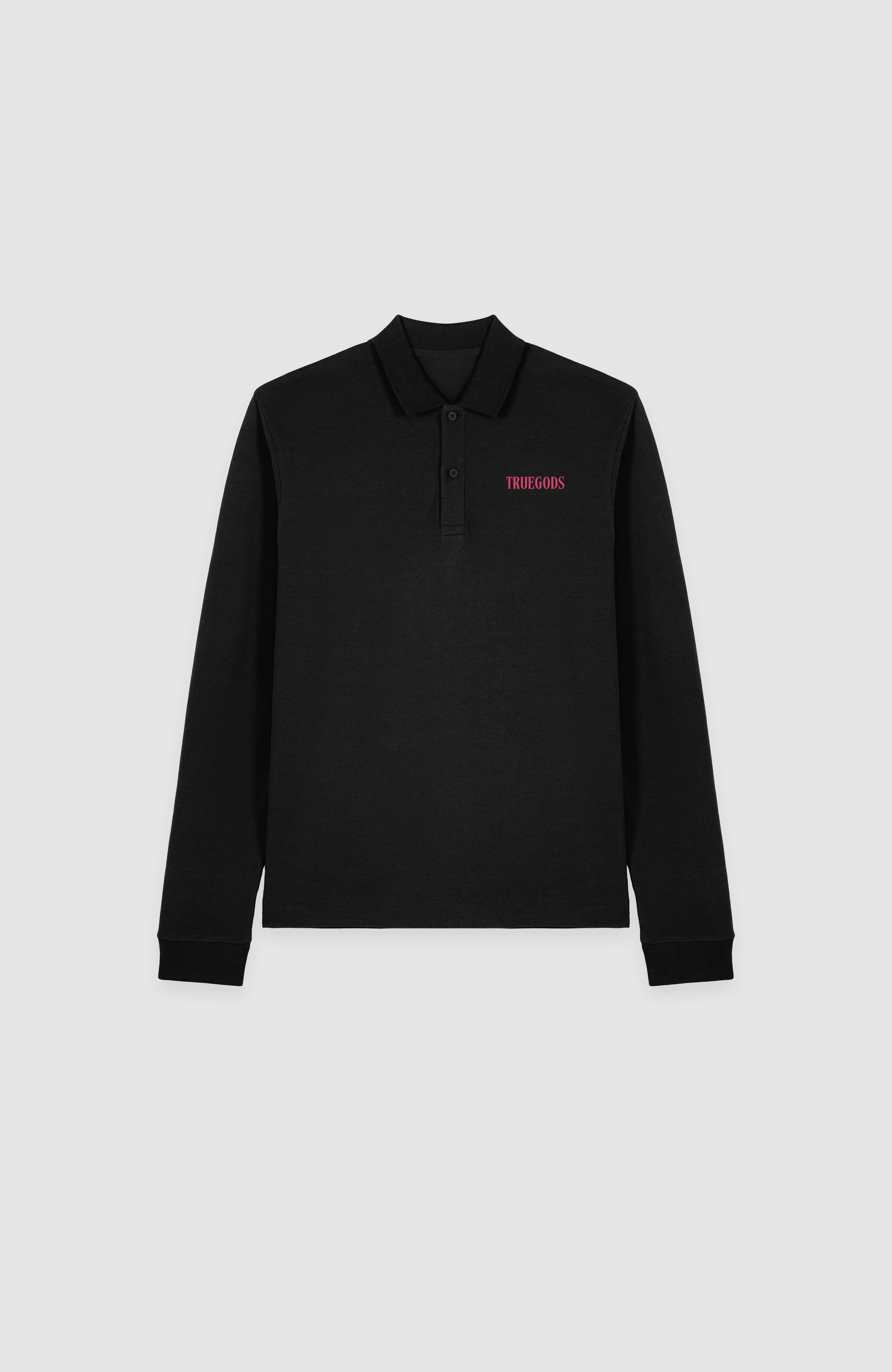Forbidden Bloom Black Polo Sweatshirt