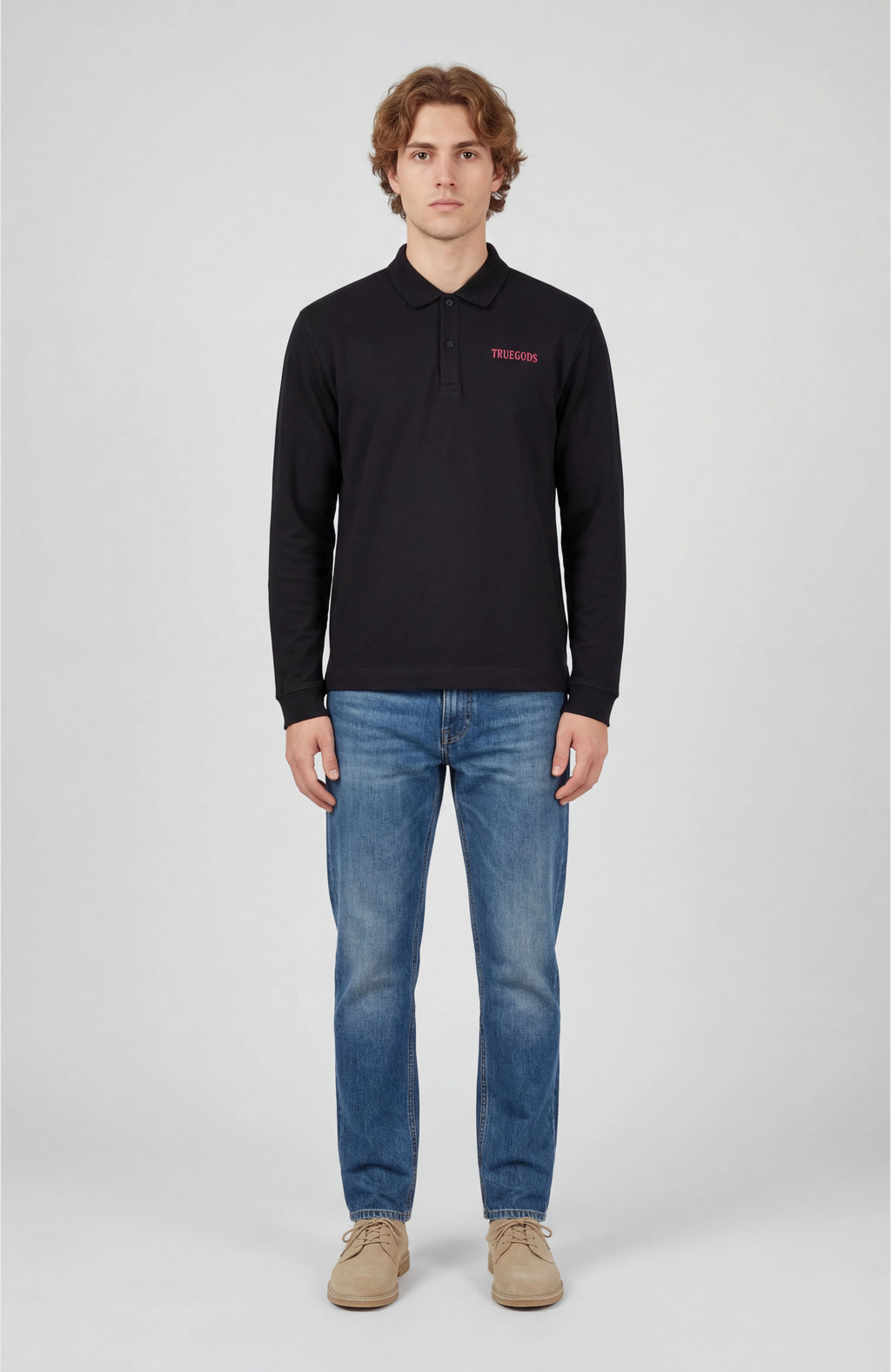 Forbidden Bloom Black Polo Sweatshirt