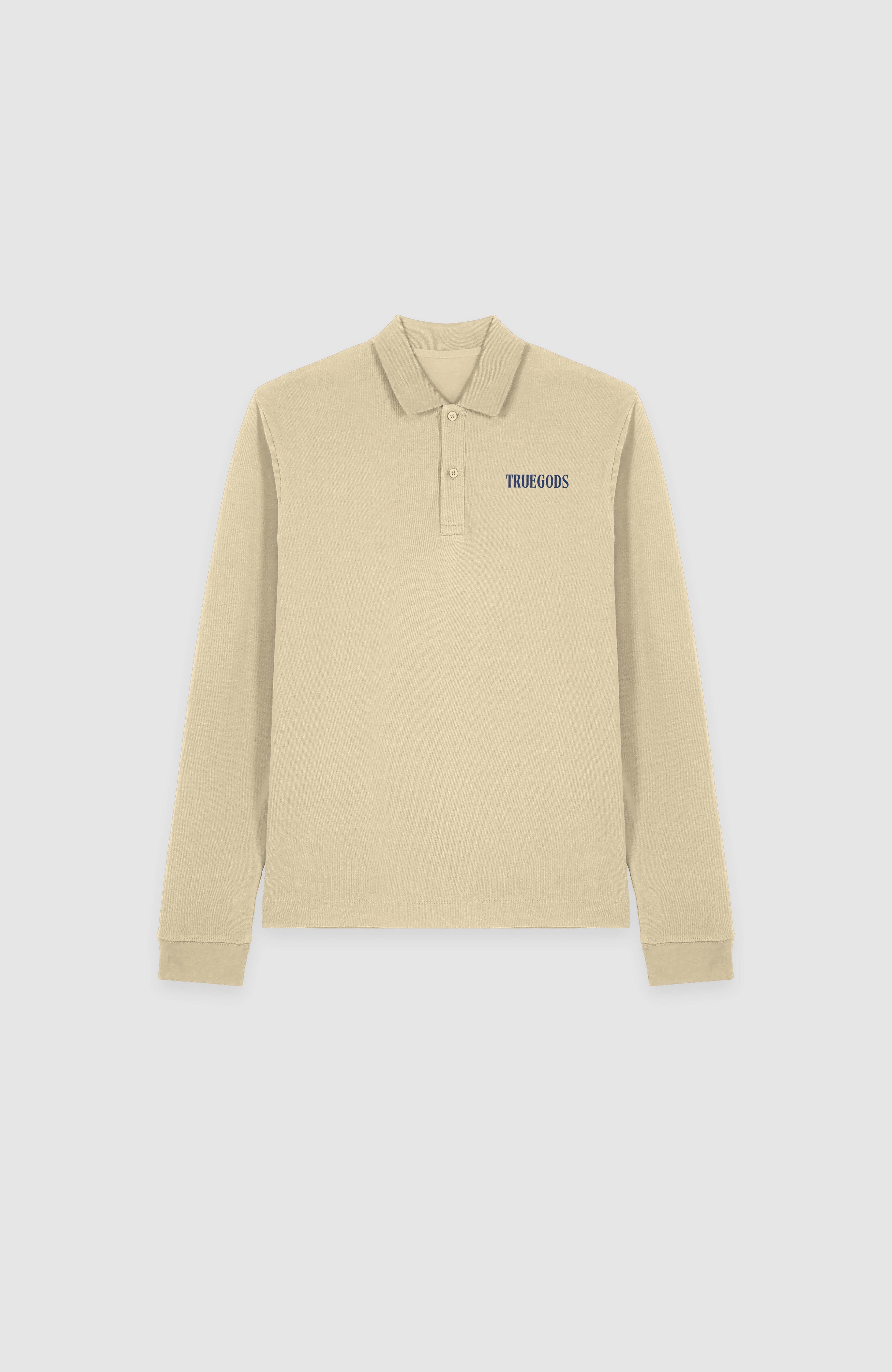 Forbidden Bloom Beige Polo Sweatshirt