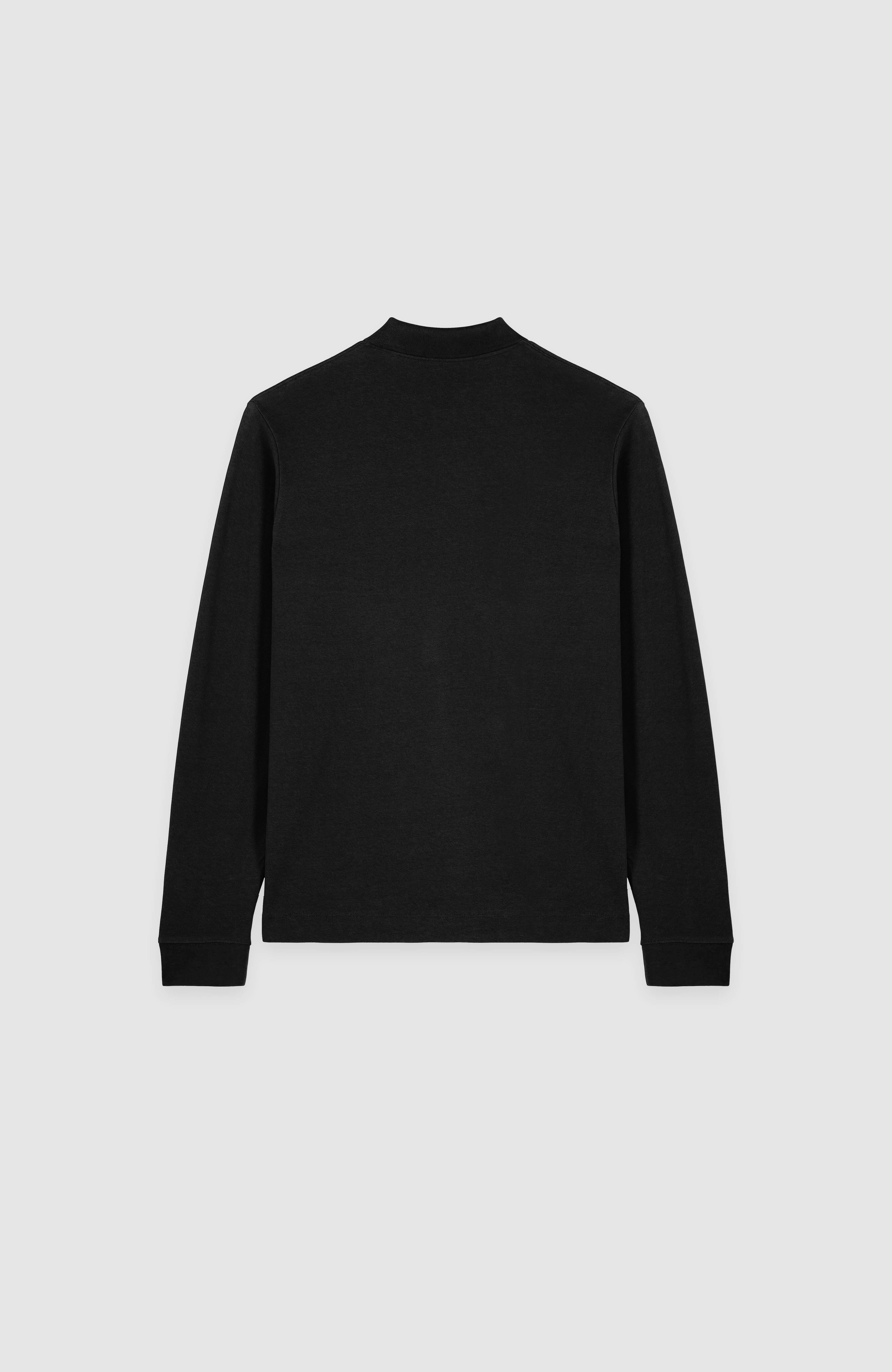 CLASSIC POLO SWEATSHIRT IN BLACK
