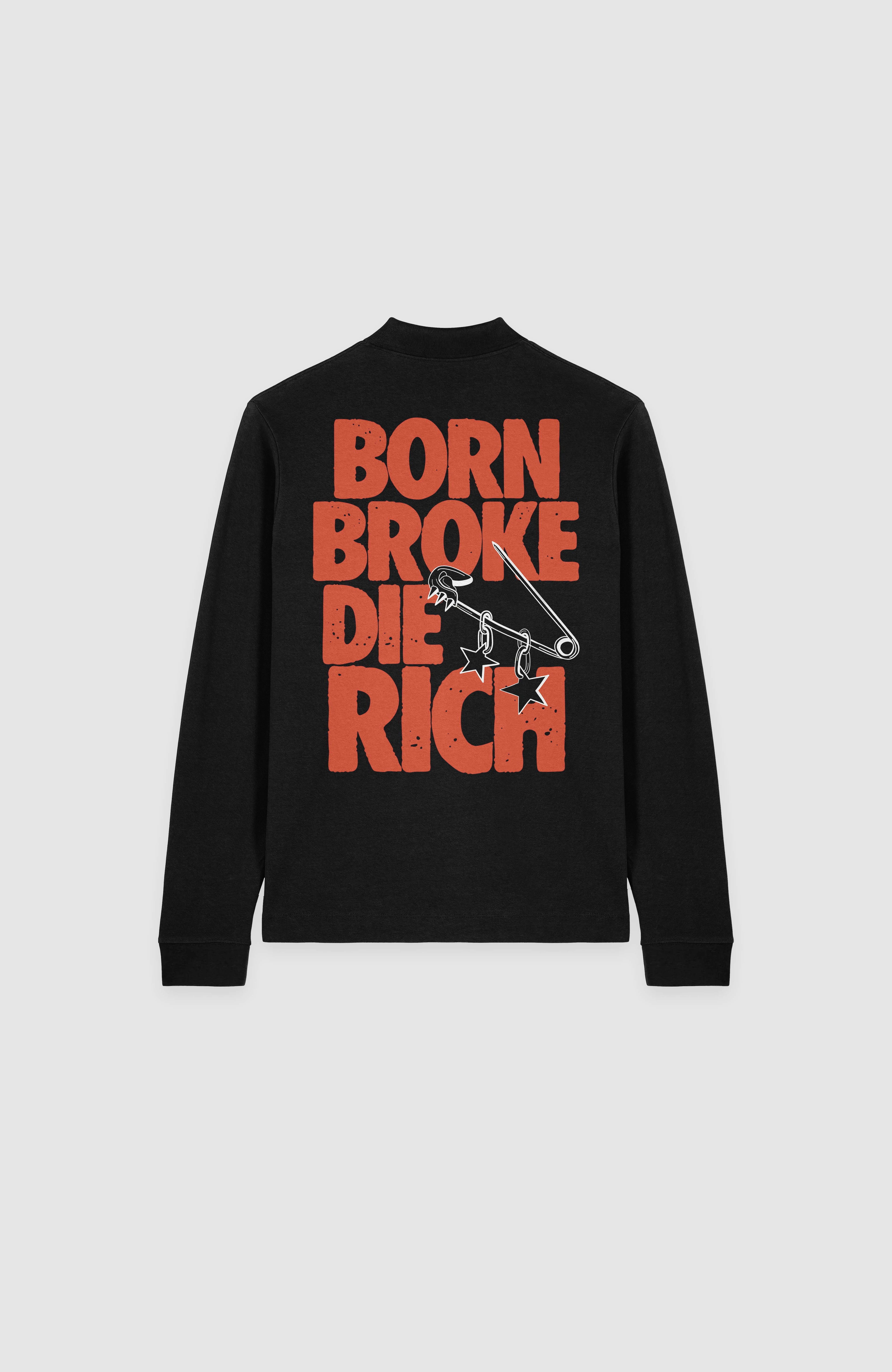 BORN BROKE POLO SWEATSHIRT
