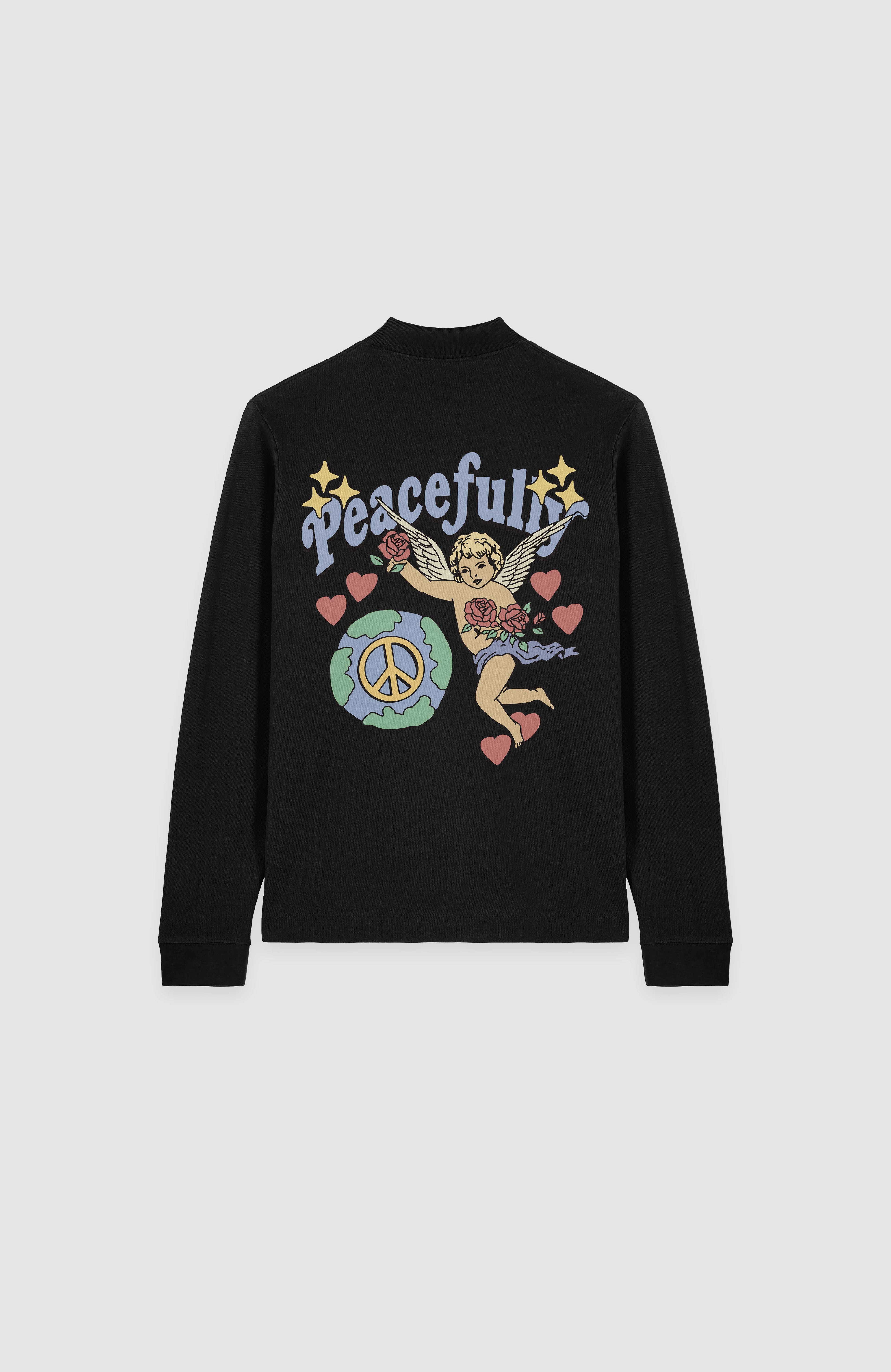 PEACEFULLY YOURS POLO SWEATSHIRT