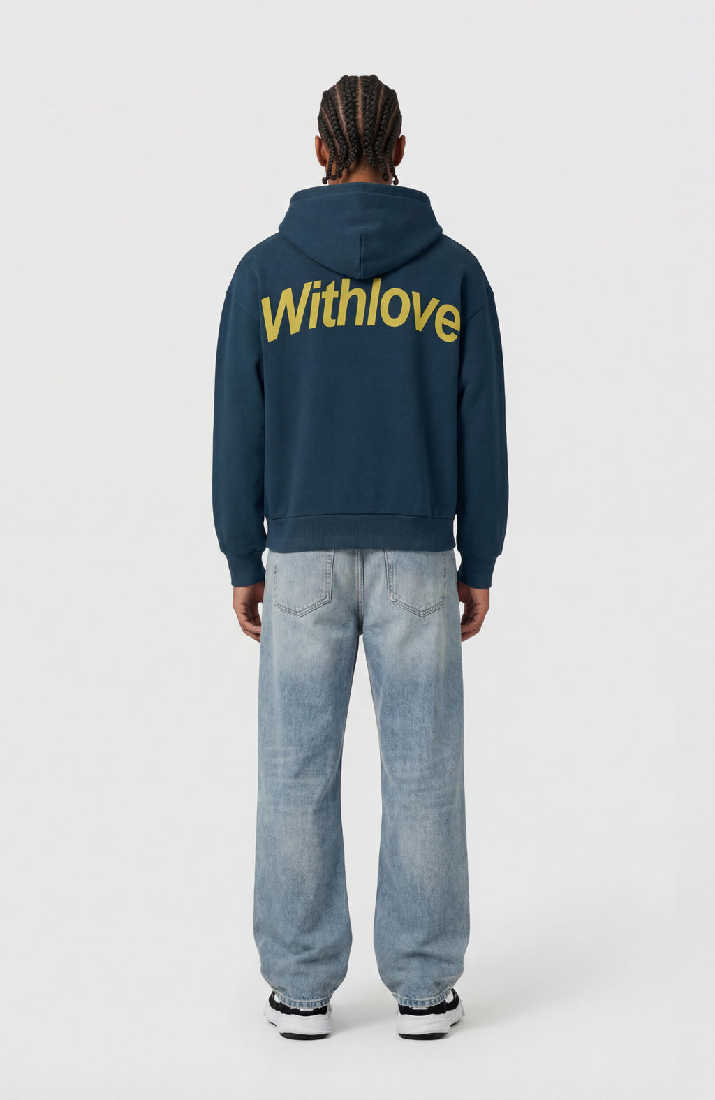 WITHLOVE HOODIE IN BLUE