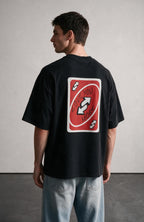 Love You More oversized T-shirt by Truegods – on model, studio