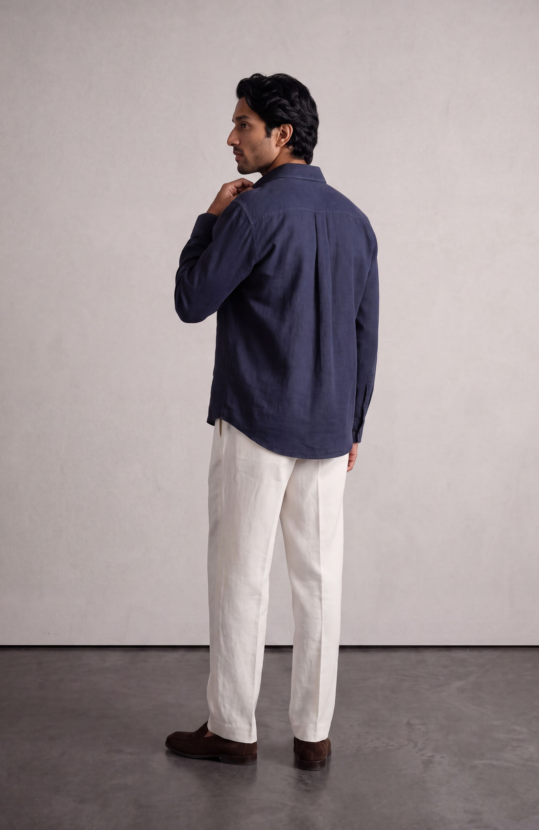 Midnight Linen Shirt