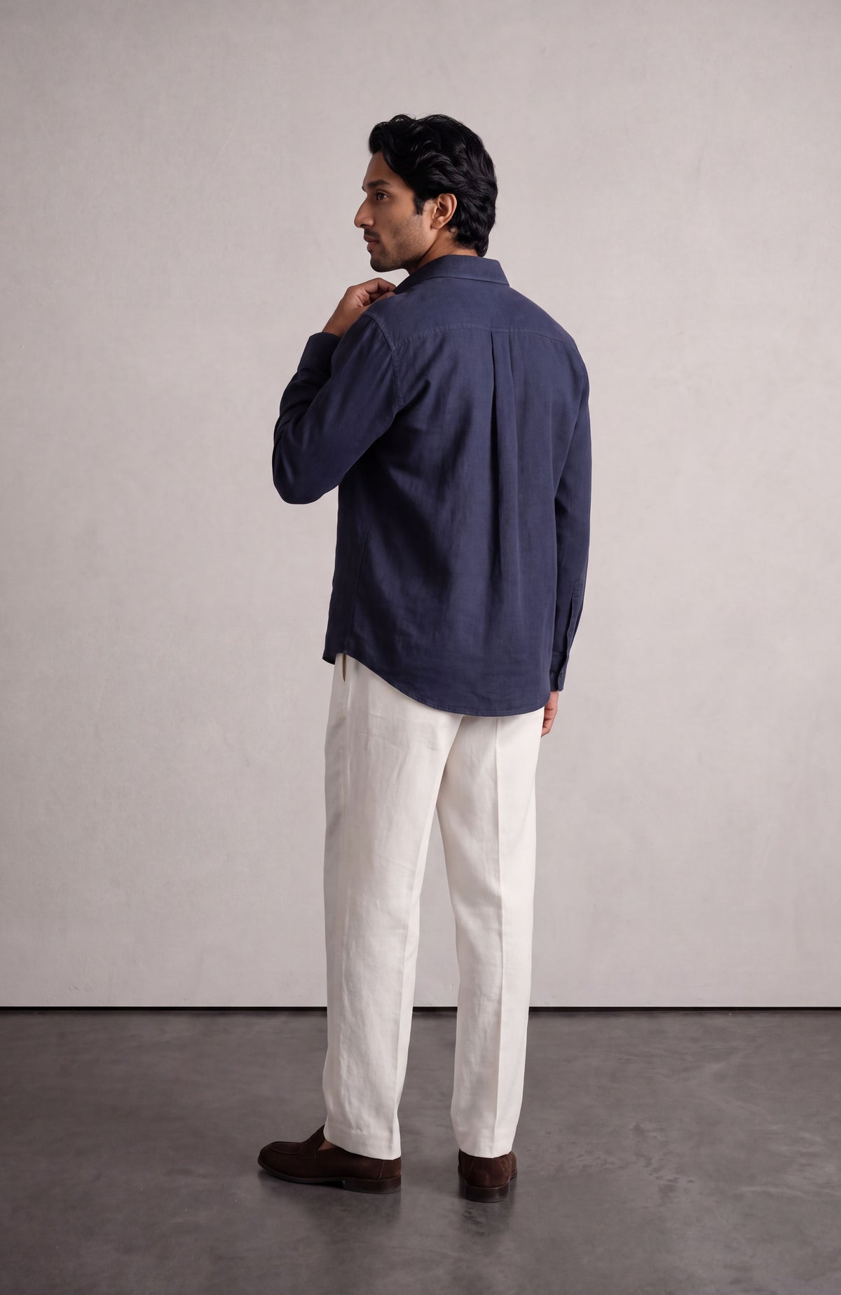 Midnight Linen Shirt