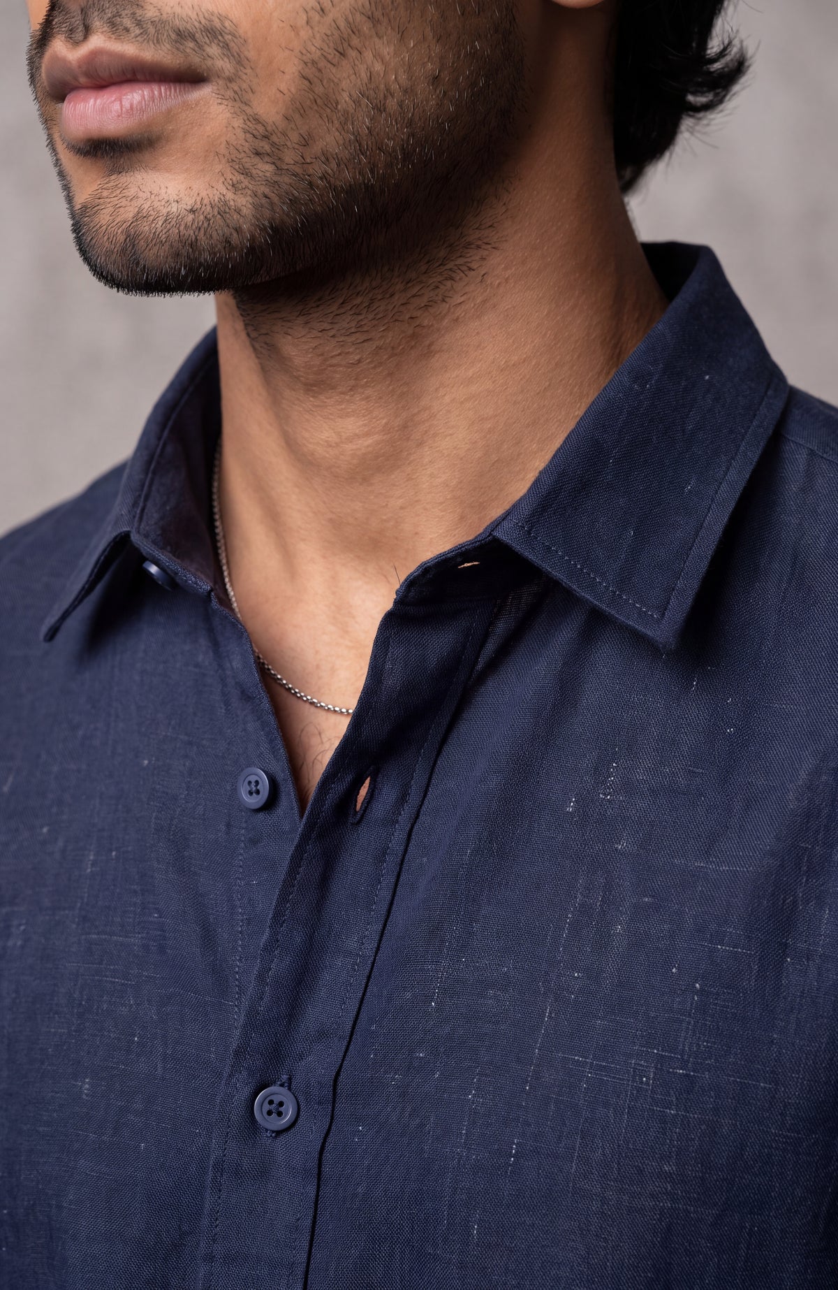 Midnight Linen Shirt