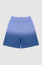 Ombre Blue Embroidered Shorts