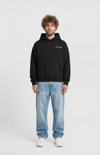 BURNOUT HOODIE IN BLACK