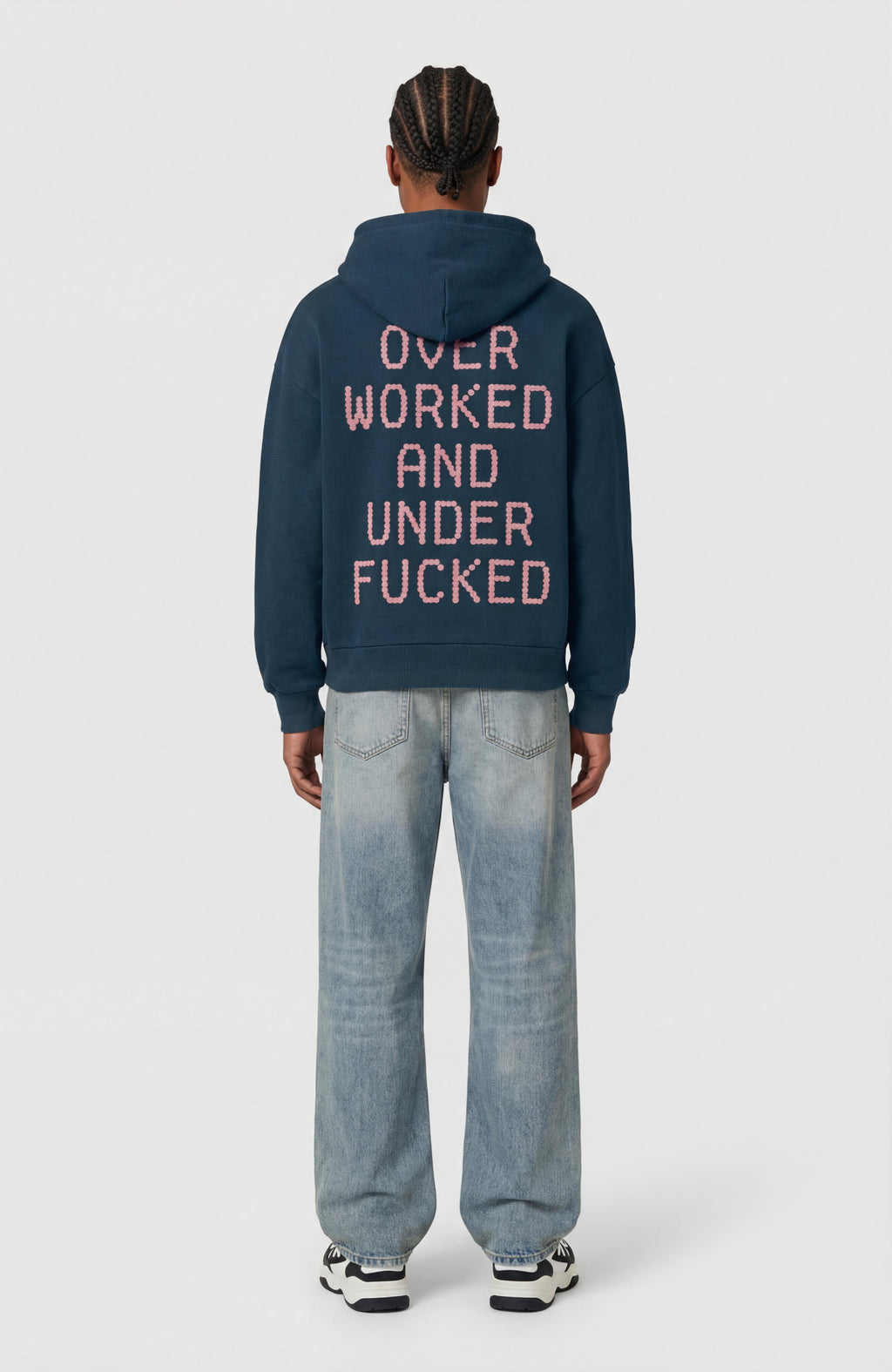 BURNOUT HOODIE IN BLUE