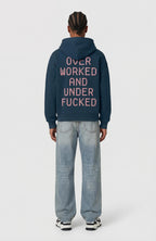 BURNOUT HOODIE IN BLUE