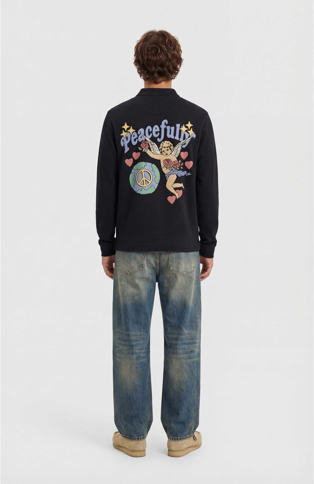 PEACEFULLY YOURS POLO SWEATSHIRT