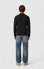 CLASSIC POLO SWEATSHIRT IN BLACK