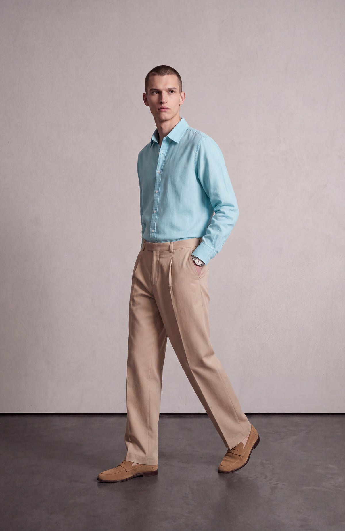 Seafoam Linen Shirt