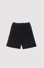 Signature Embroidered Shorts — Black