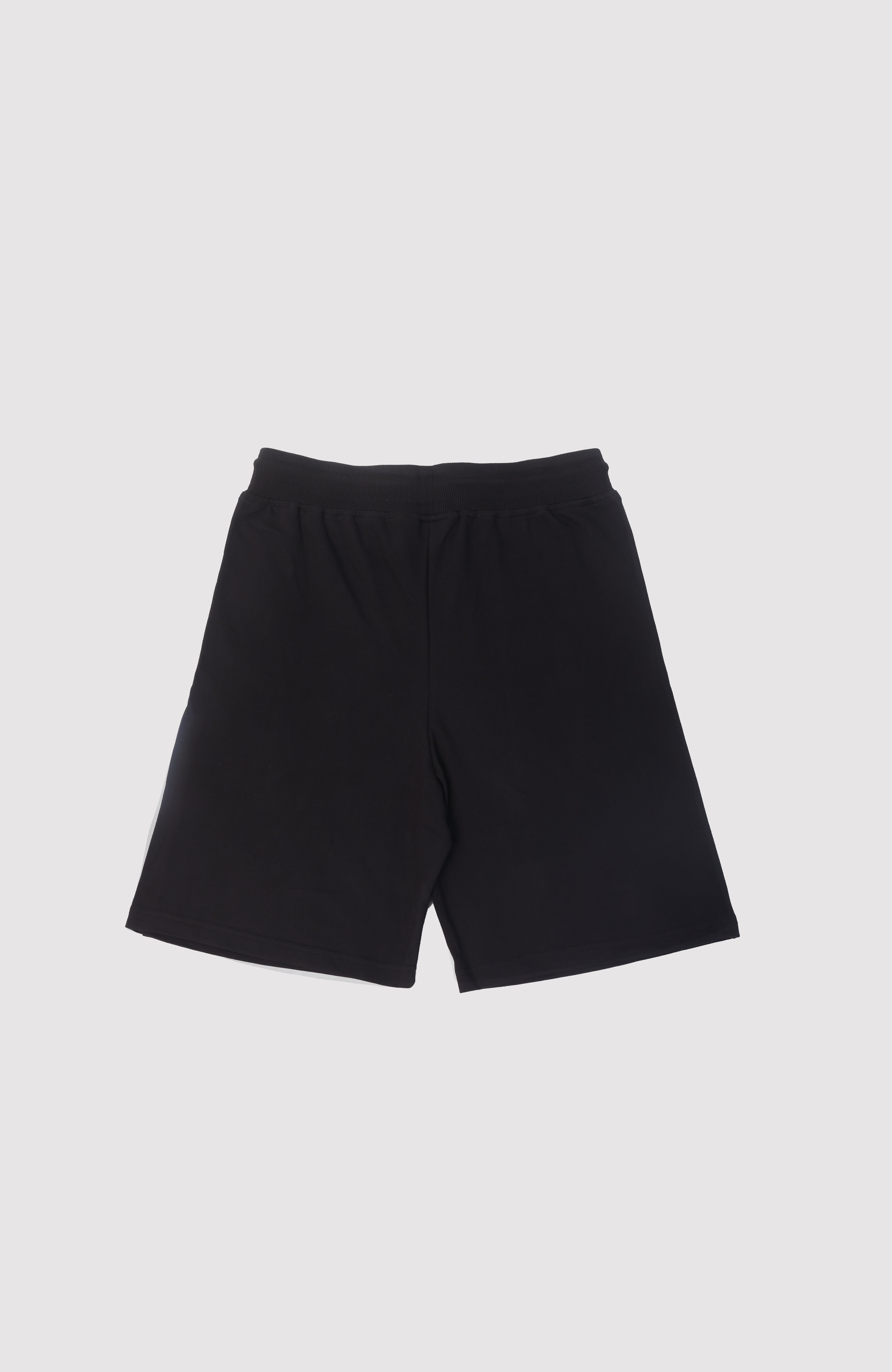 Signature Embroidered Shorts — Black