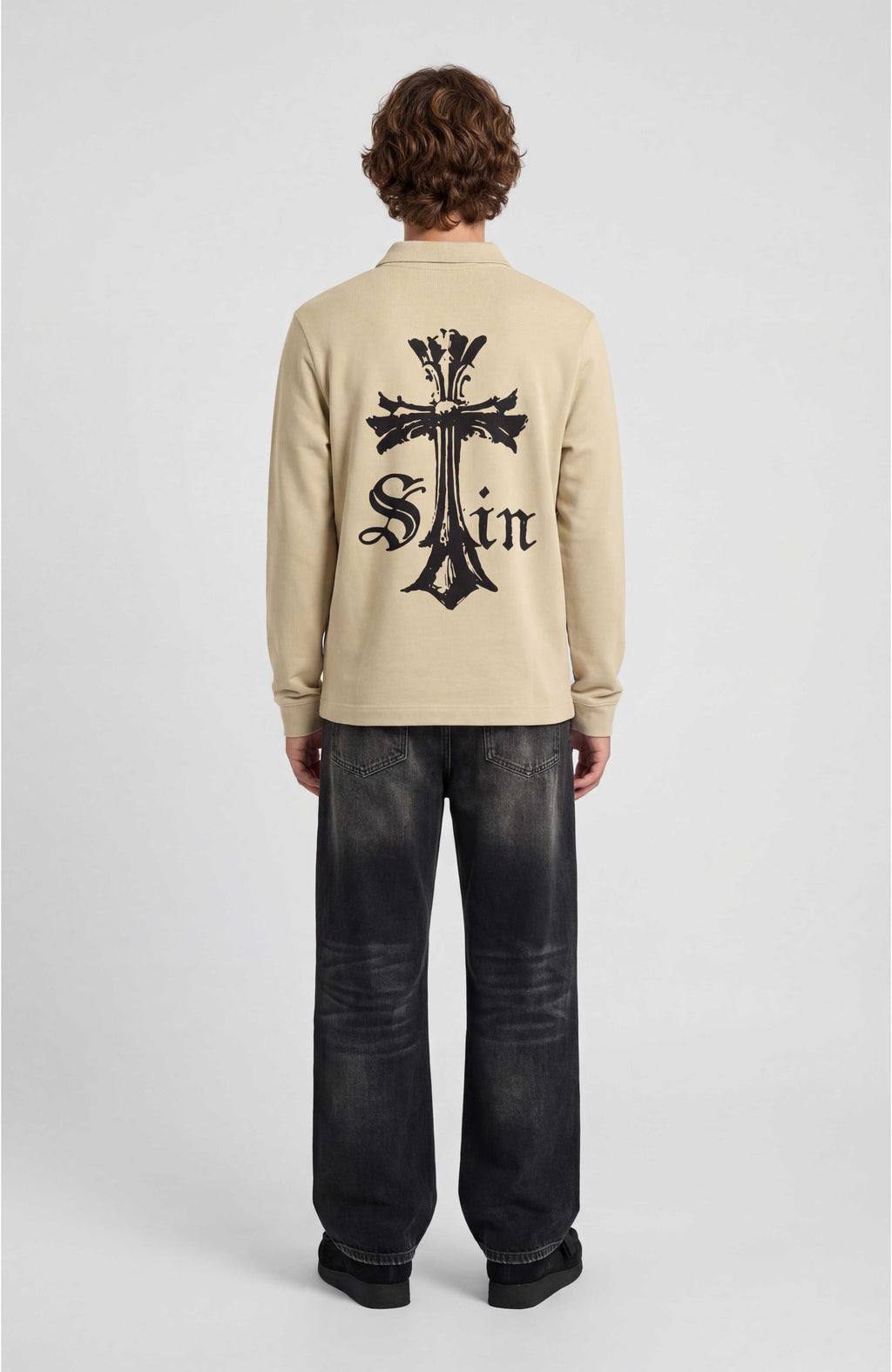 SIN CROSS POLO SWEATSHIRT