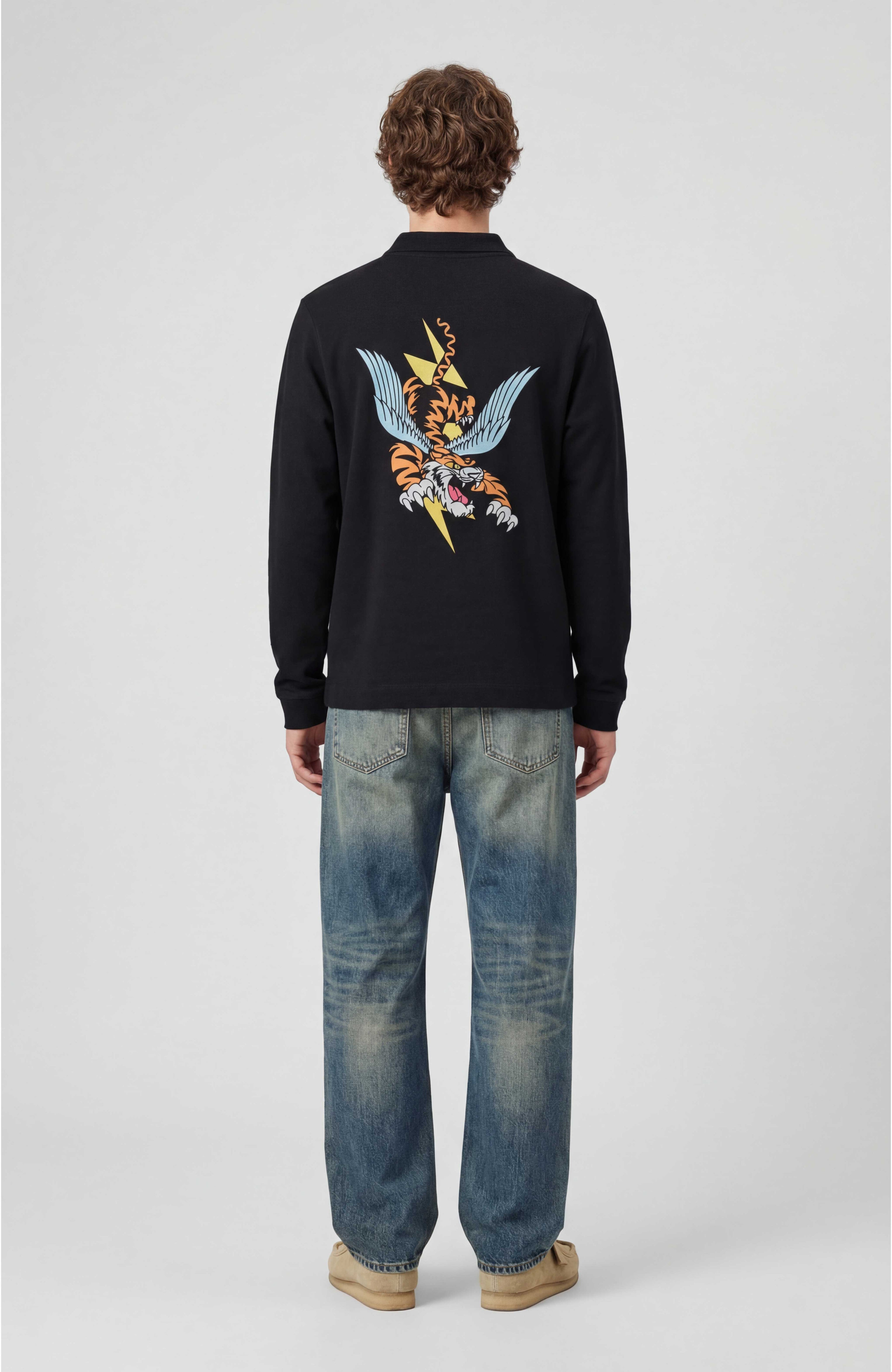 THUNDER TIGER POLO SWEATSHIRT