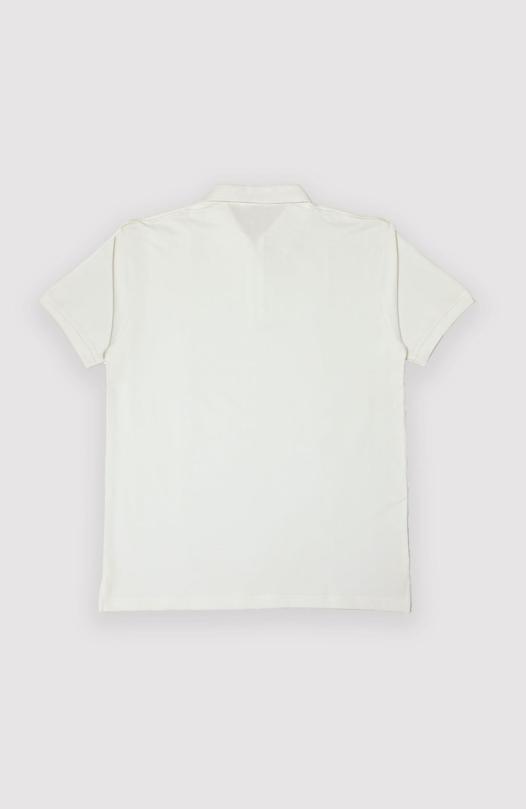 Signature Embroidered Polo — White